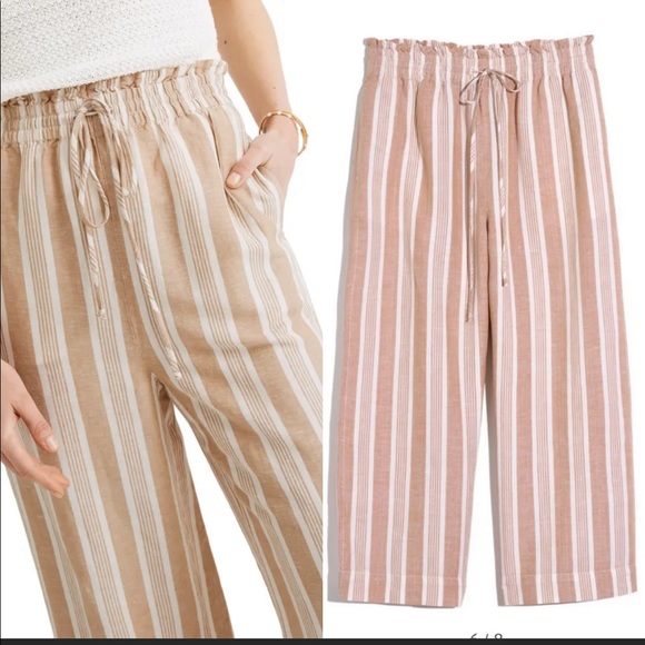 NWT Huston Stripe Tan Smocked Pants size XXL - Picture 2 of 6